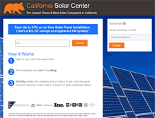 Tablet Screenshot of californiasolarcenter.org